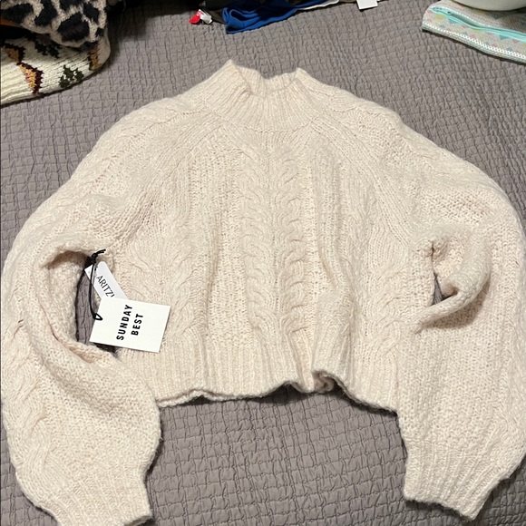 Sunday Best Sweaters - Sunday Best Cream Turtleneck Sweater